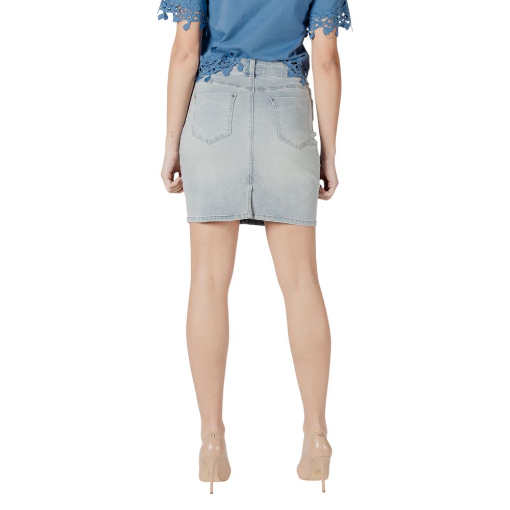 Morgan De Toi Blue Cotton Mini