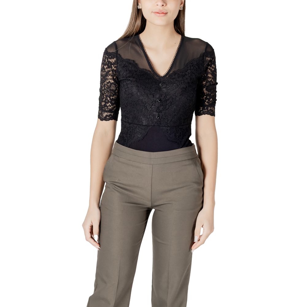 Morgan De Toi Black Viscose Bodysuit