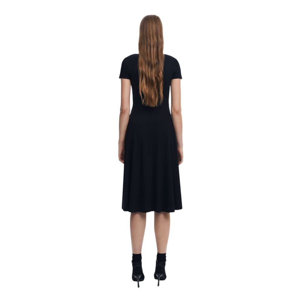 Desigual Black Cotton Midi