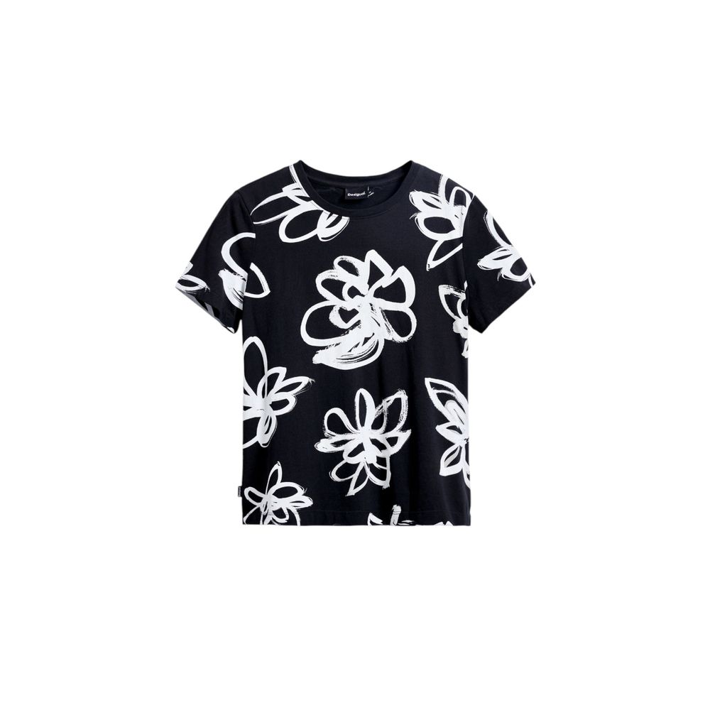 Desigual Black Cotton T-Shirt