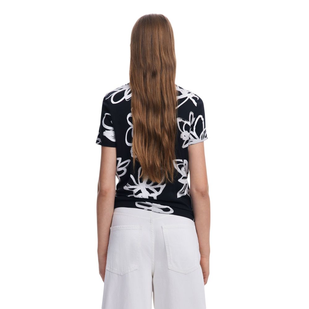 Desigual Black Cotton T-Shirt
