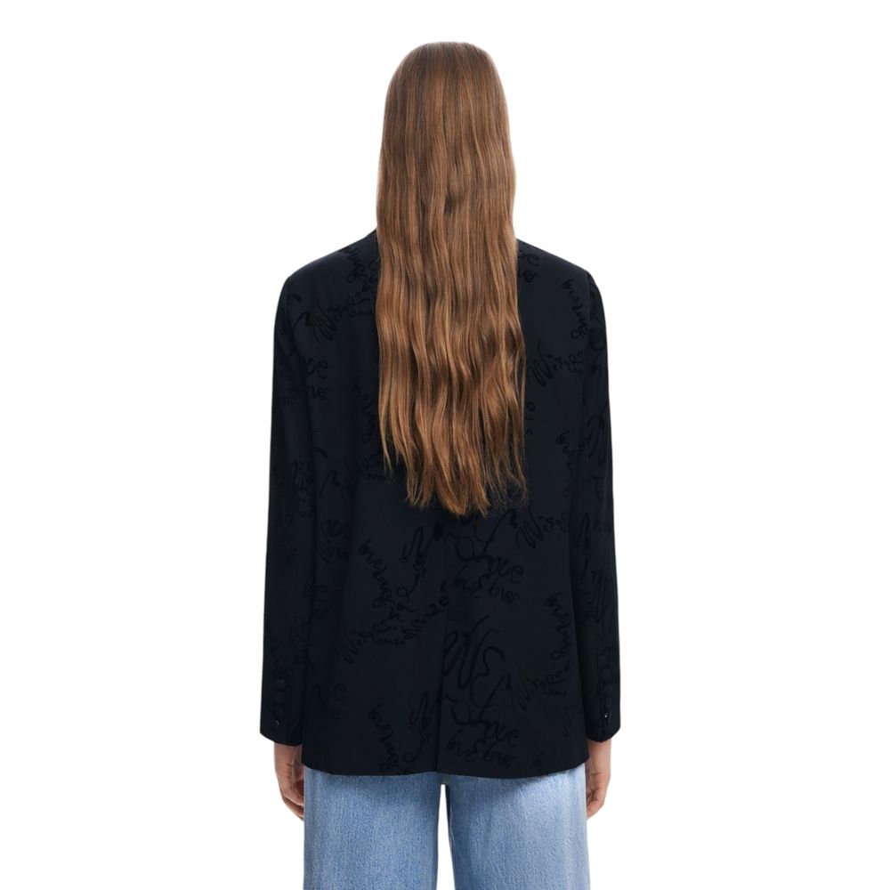 Desigual Black Polyester Blazer