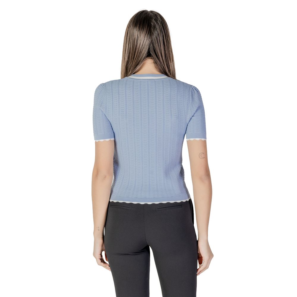 Morgan De Toi Blue Recycled Polyester Sweater