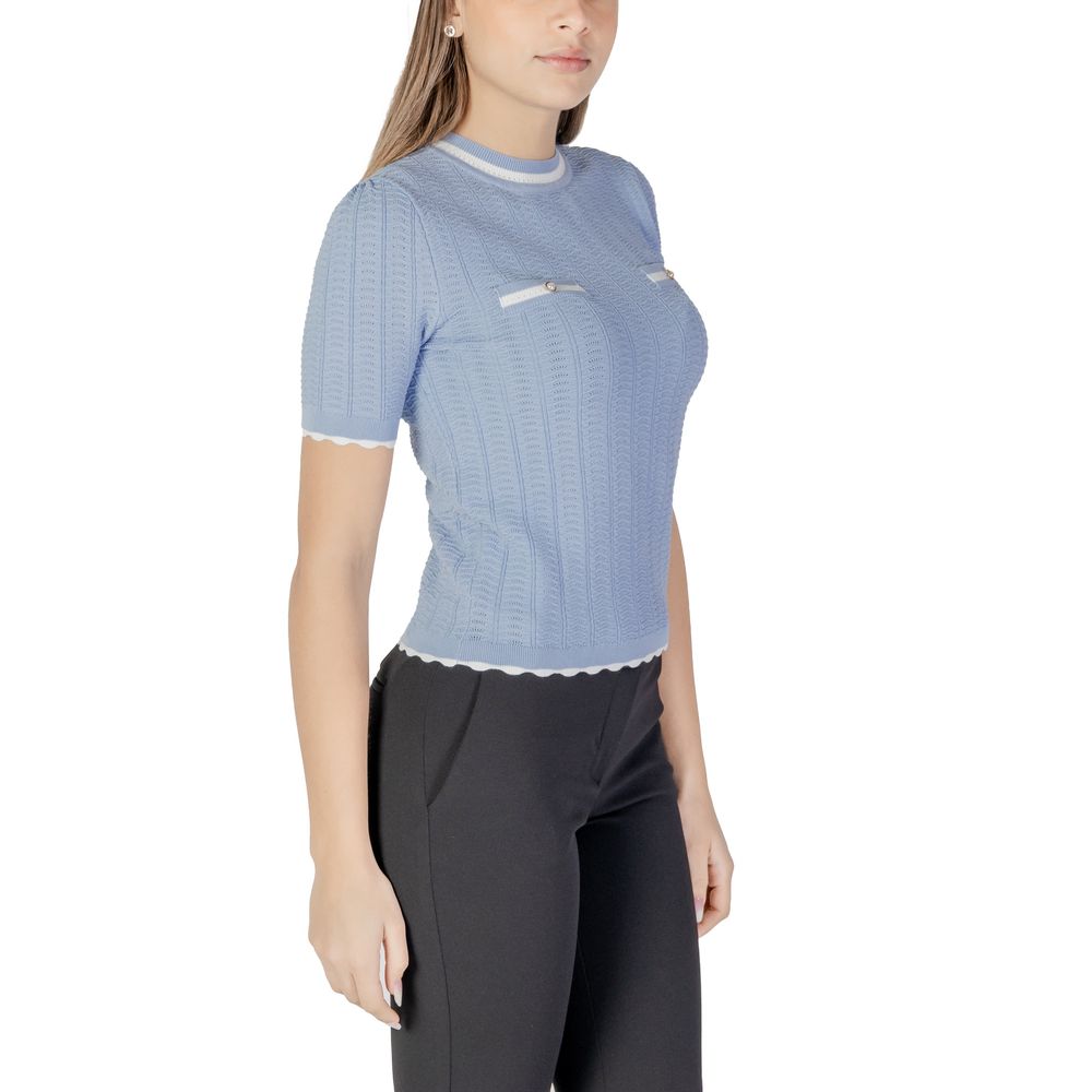 Morgan De Toi Blue Recycled Polyester Sweater