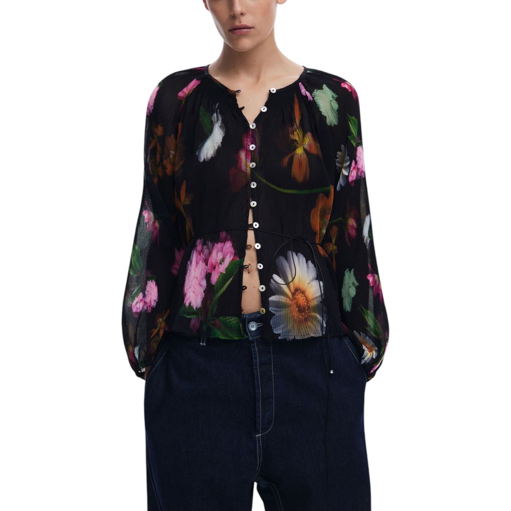 Desigual Black Polyester Blouse