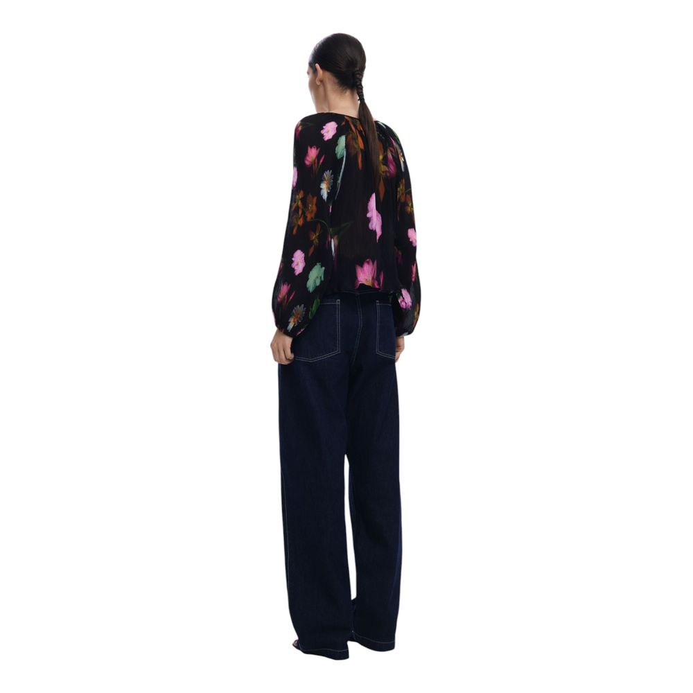 Desigual Black Polyester Blouse