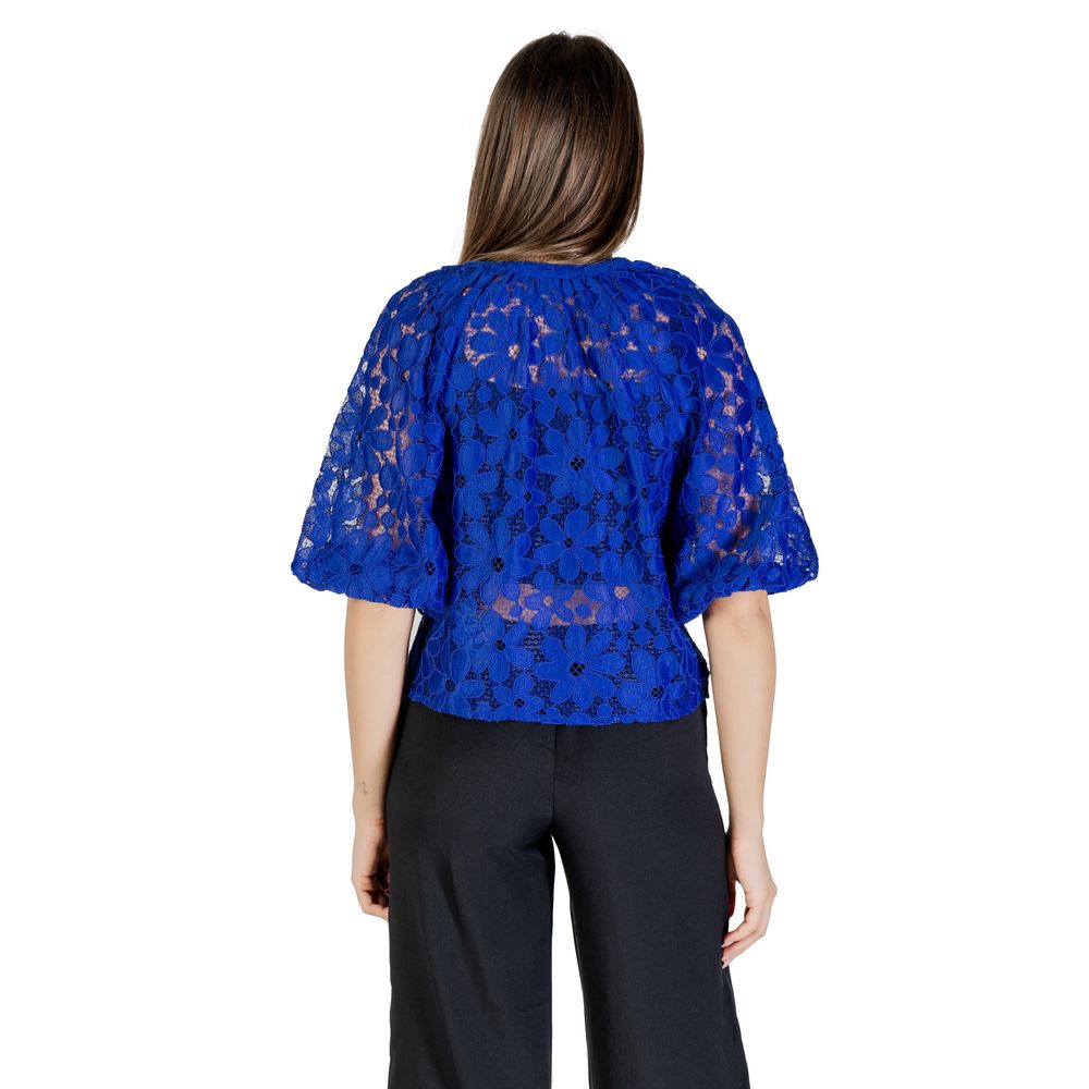 Desigual Blue Polyester Blouse