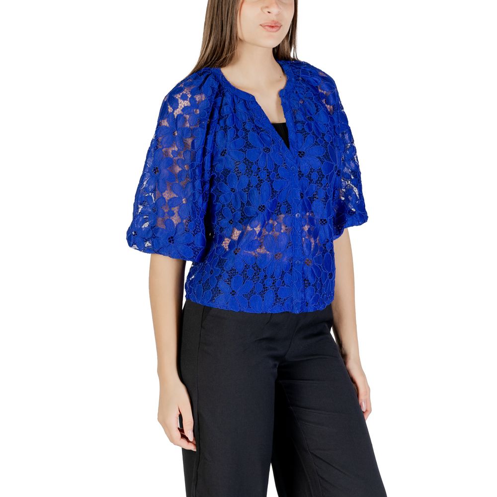 Desigual Blue Polyester Blouse