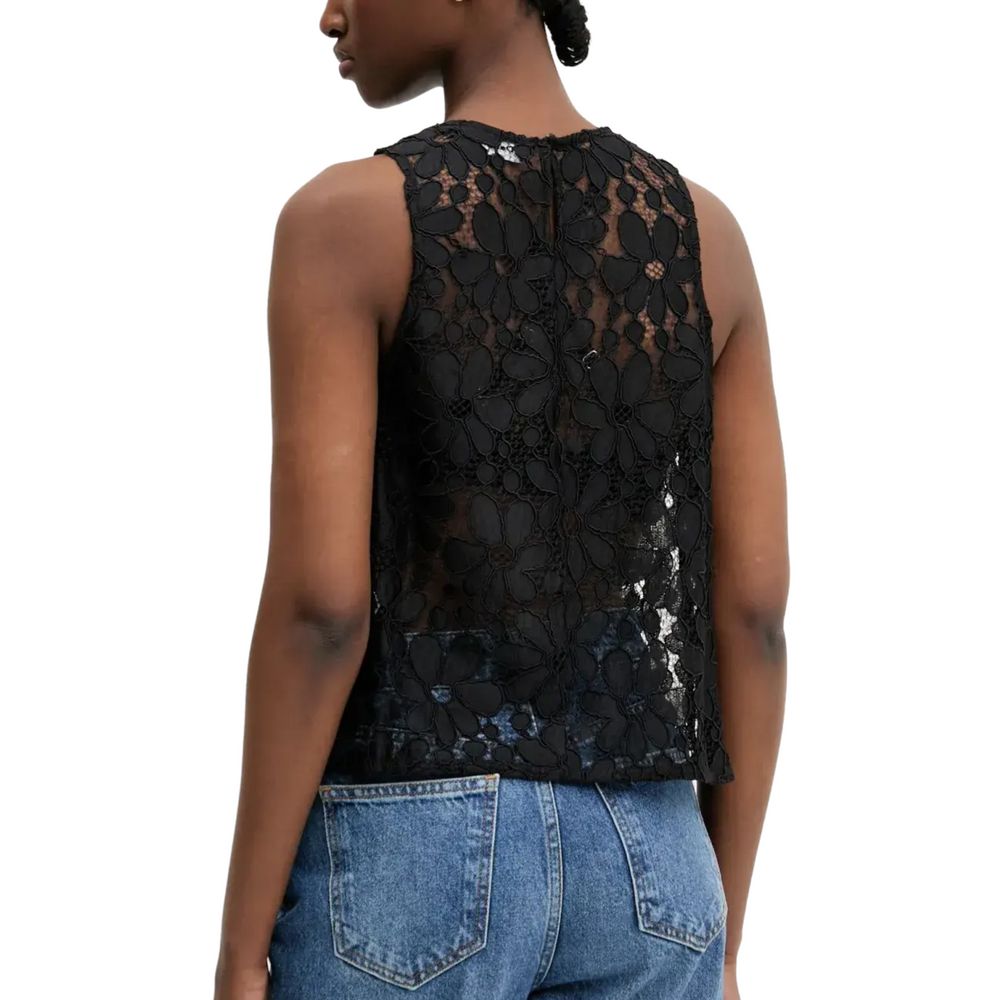 Desigual Black Polyester Tank Top