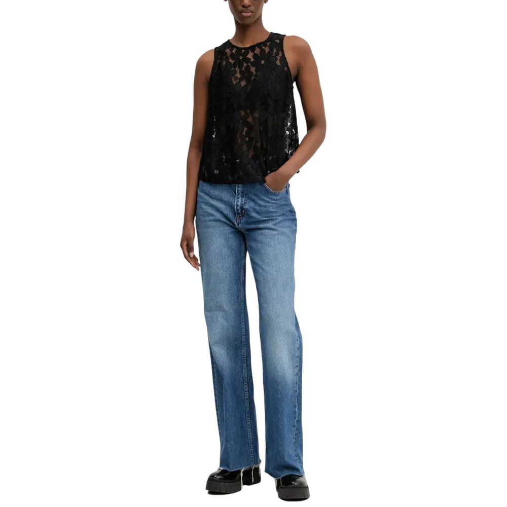 Desigual Black Polyester Tank Top