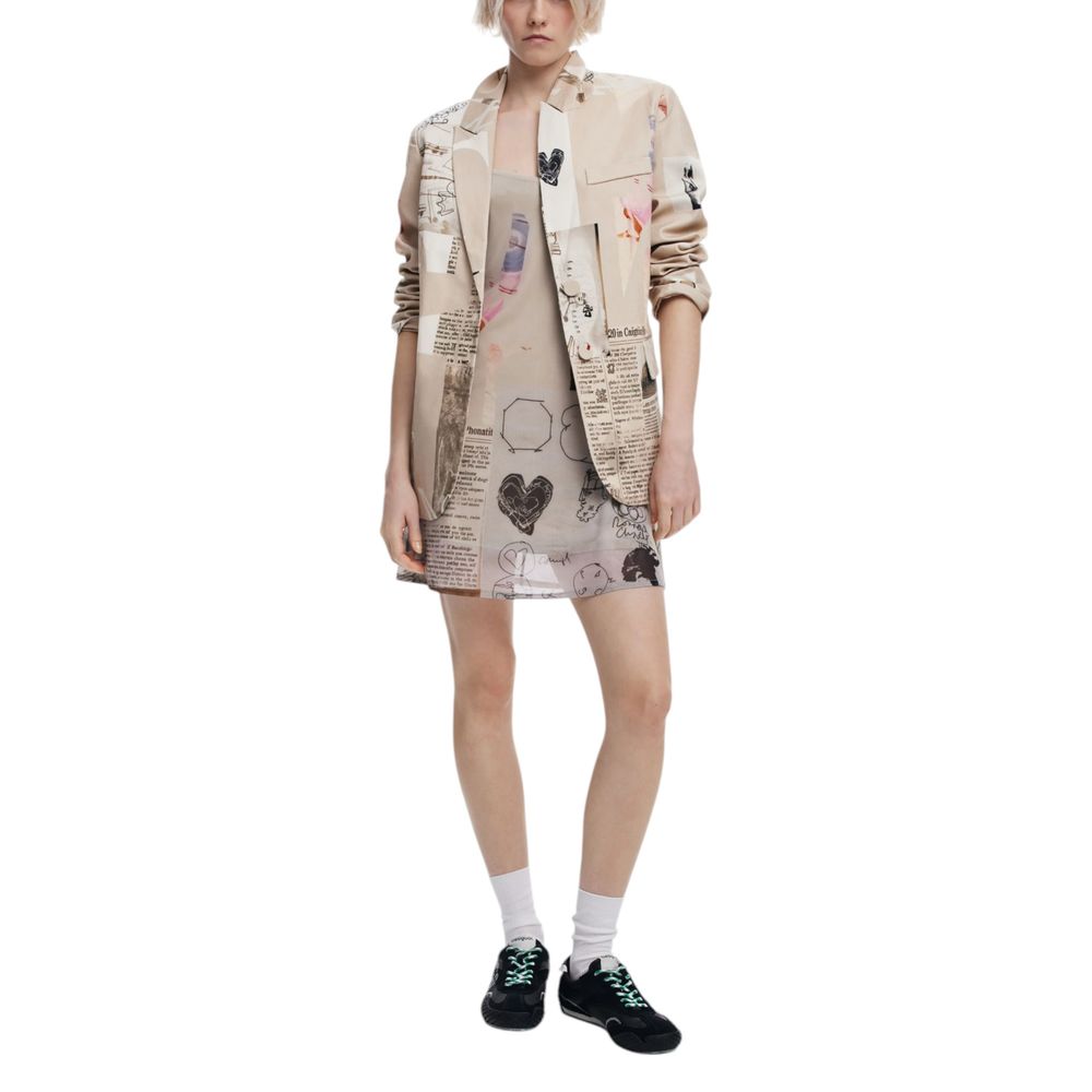 Desigual Beige Cotton Blazer