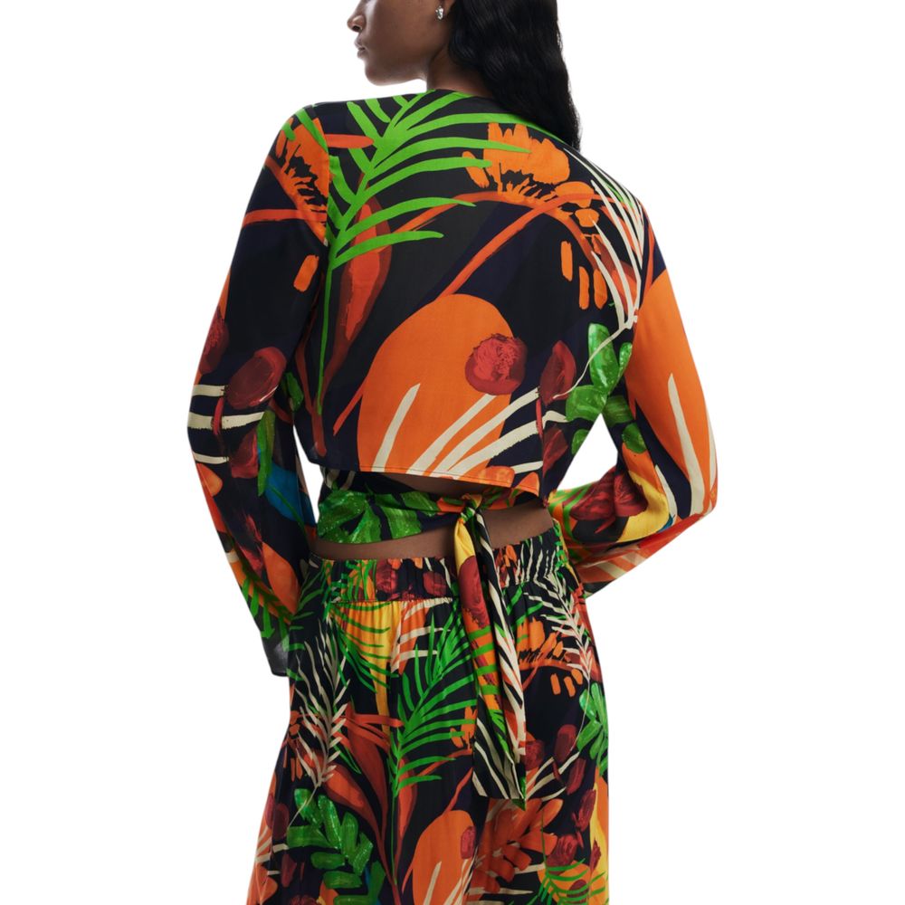 Desigual Black Viscose Top
