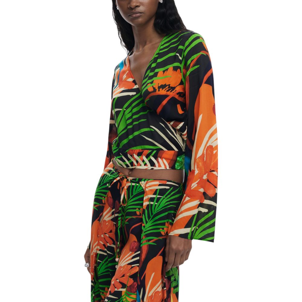 Desigual Black Viscose Top