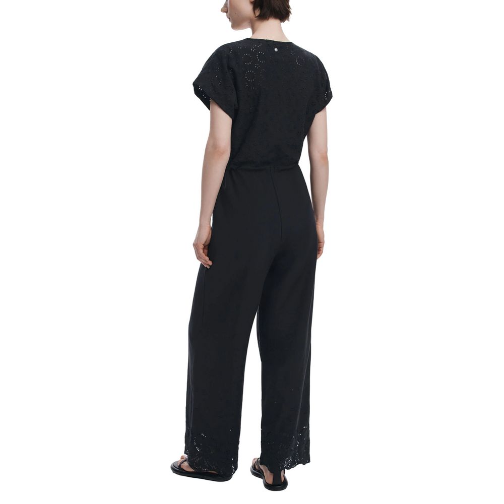 Desigual Black Polyester Jumpsuit