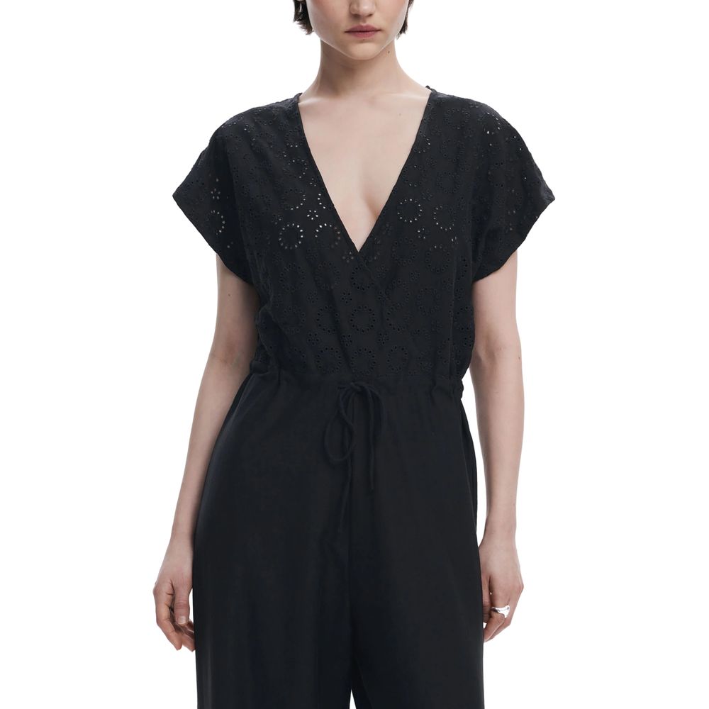 Desigual Black Polyester Jumpsuit