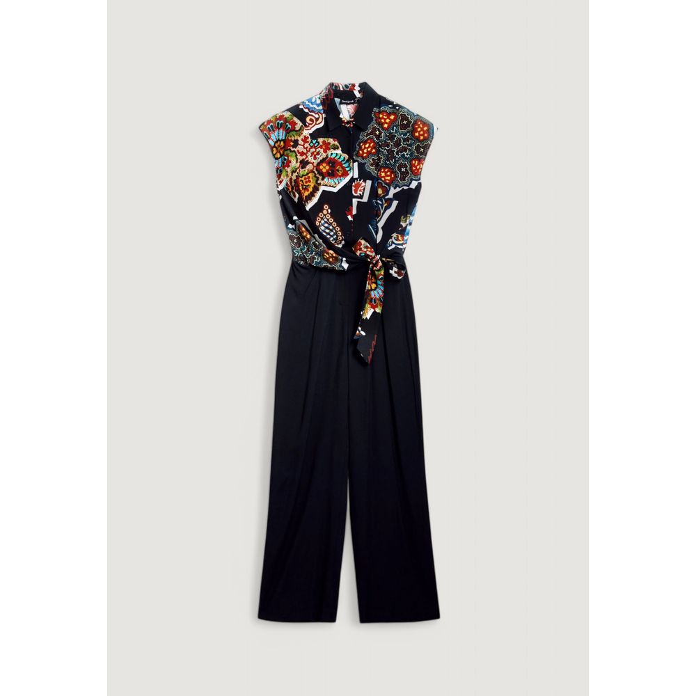Desigual Black Viscose Jumpsuit