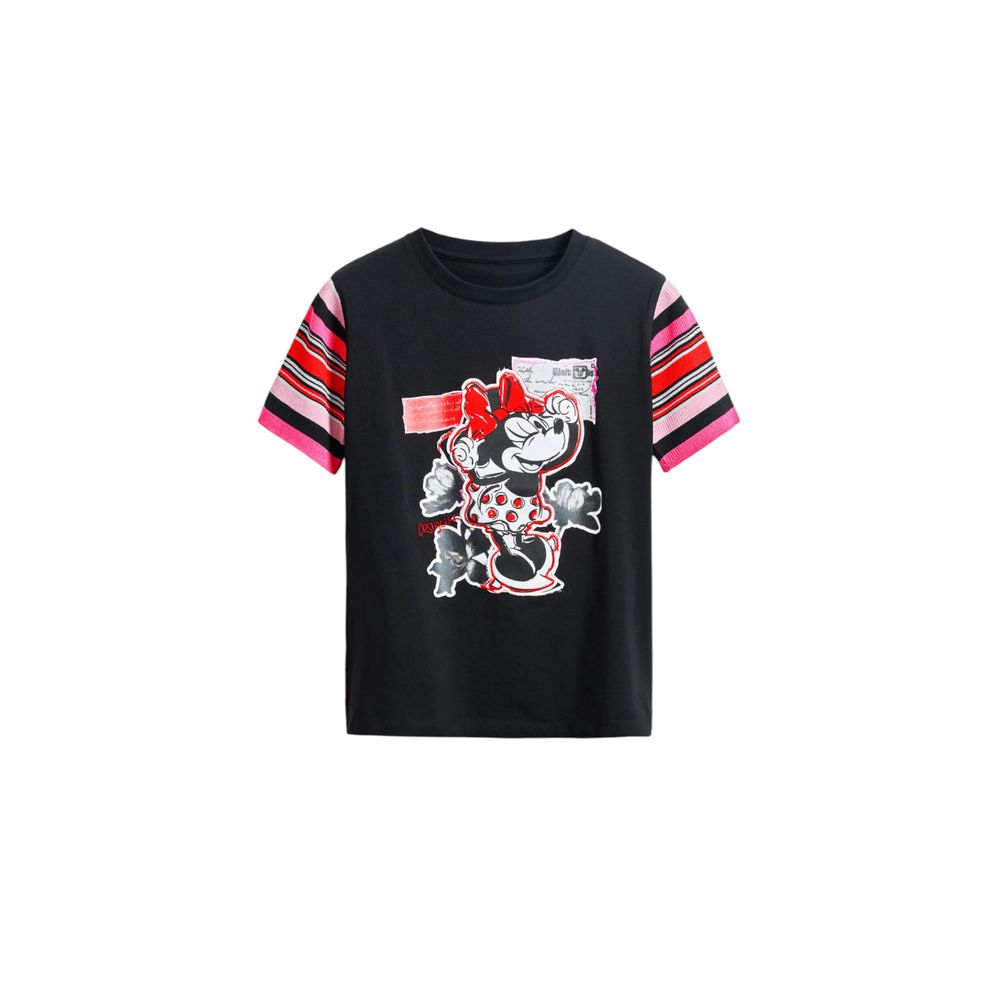 Desigual Black Cotton T-Shirt