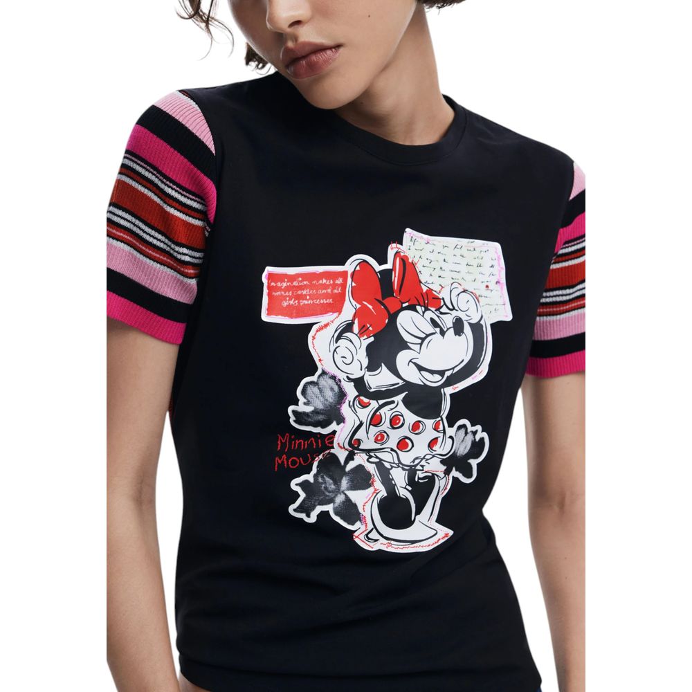 Desigual Black Cotton T-Shirt