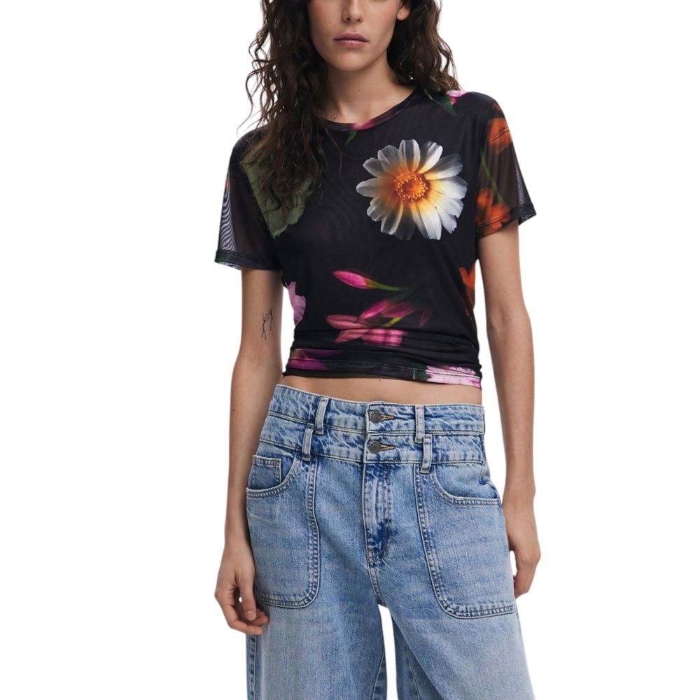 Desigual Black Polyester T-Shirt