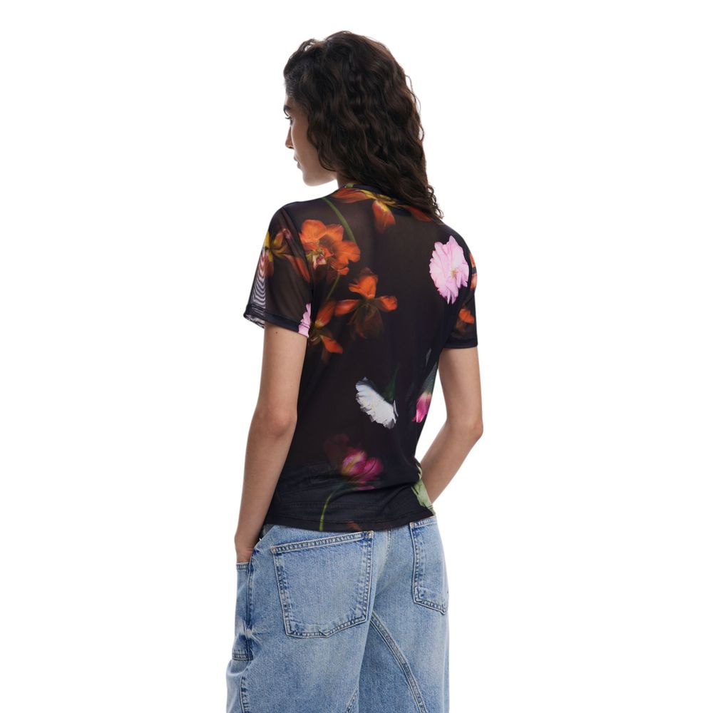 Desigual Black Polyester T-Shirt