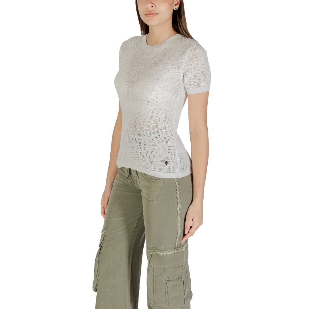 Desigual White Viscose T-Shirt