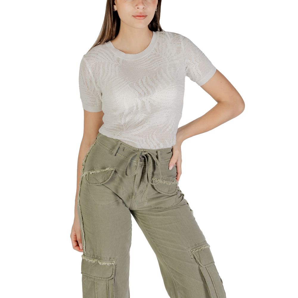 Desigual White Viscose T-Shirt
