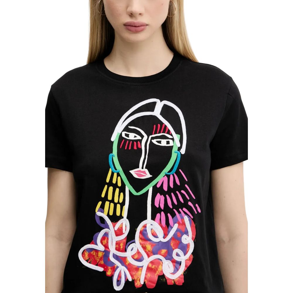 Desigual Black Cotton T-Shirt