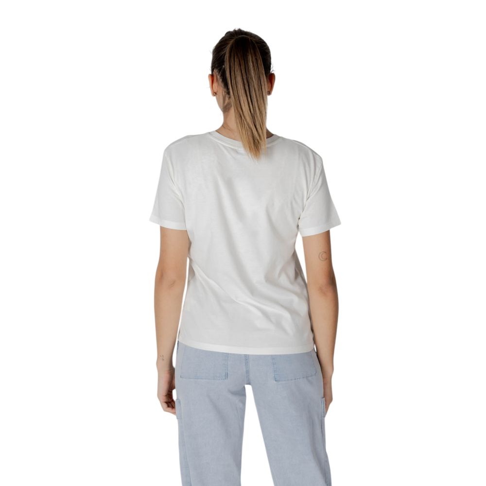 Desigual White Cotton T-Shirt
