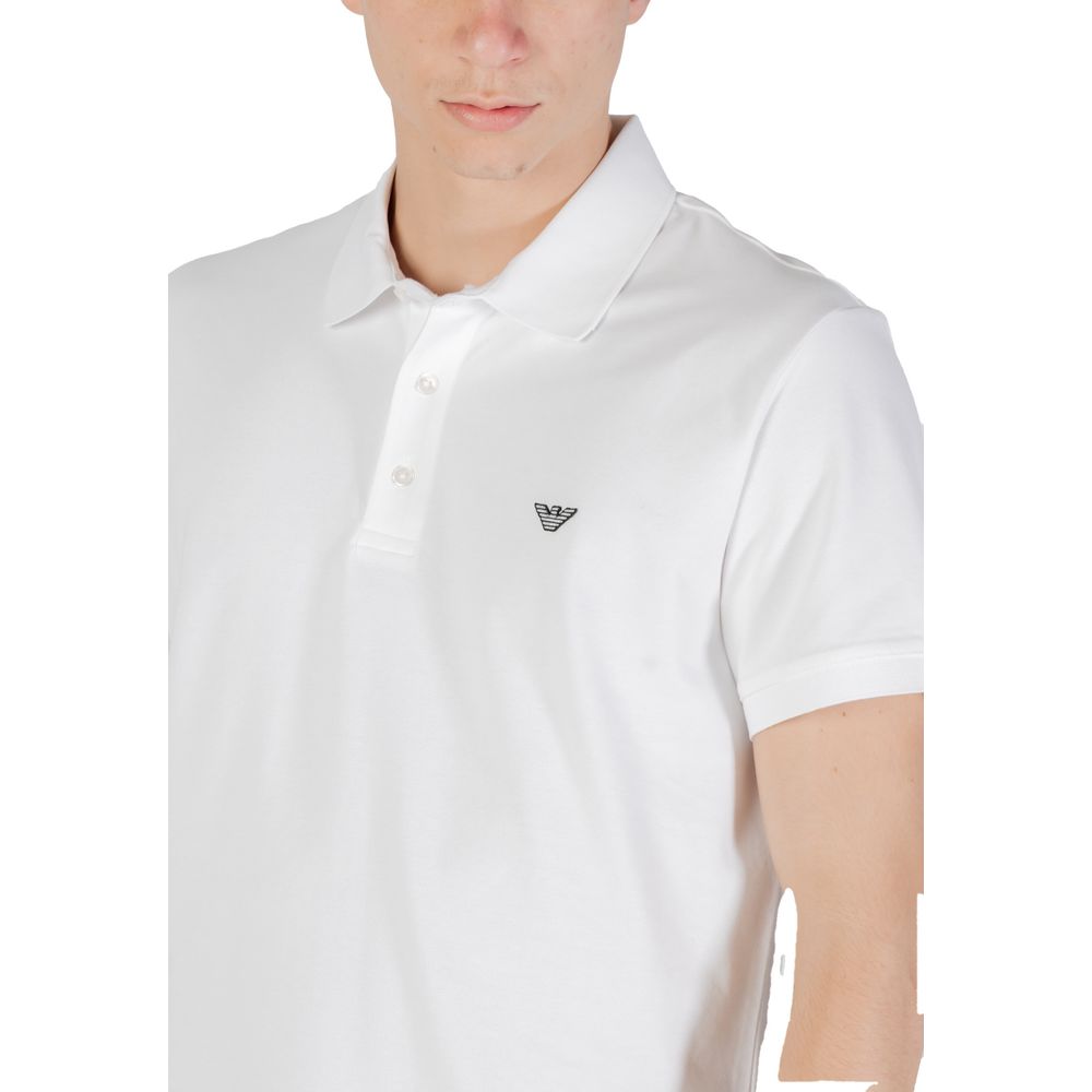 Emporio Armani Underwear White Cotton Polo Shirt