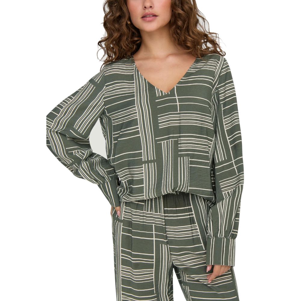 Jacqueline De Yong Green Viscose Shirt