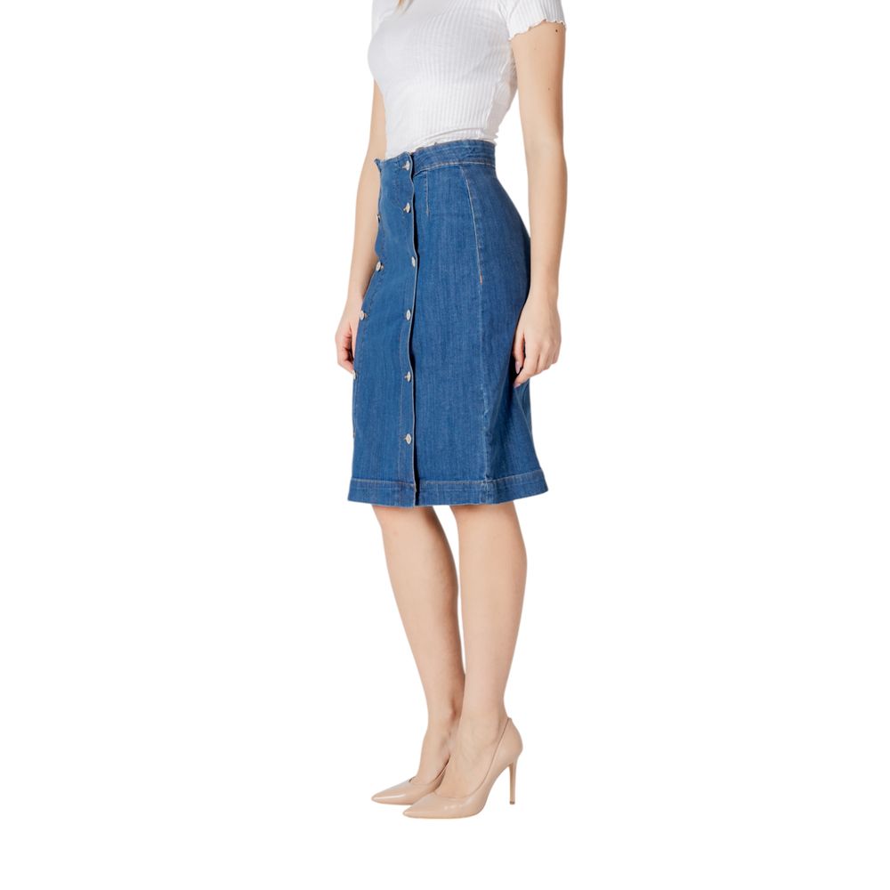 ICHI Blue Cotton Long