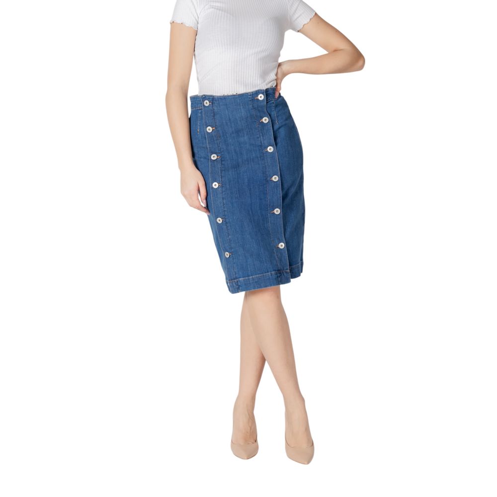 ICHI Blue Cotton Long