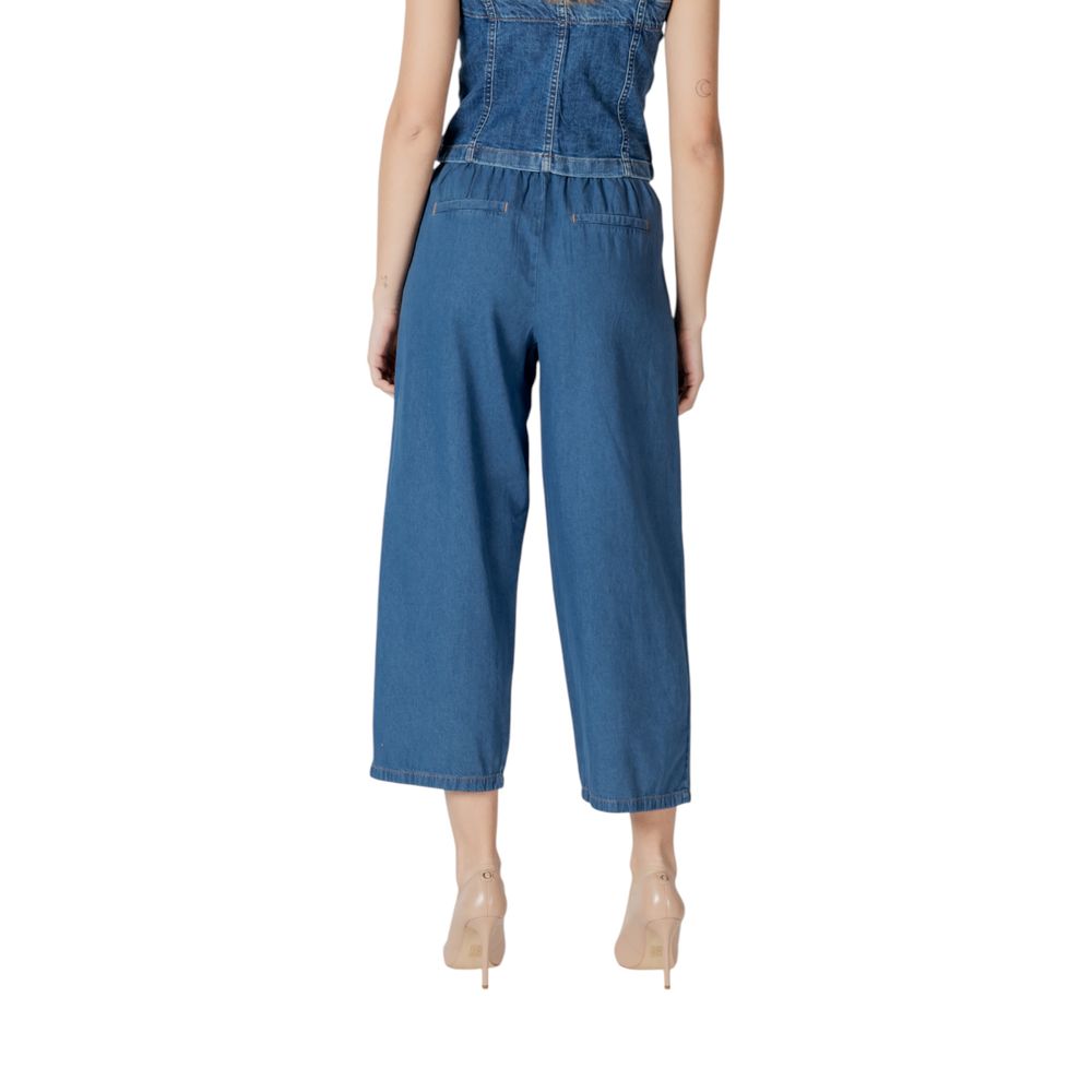 ICHI Blue Cotton Jeans Denim