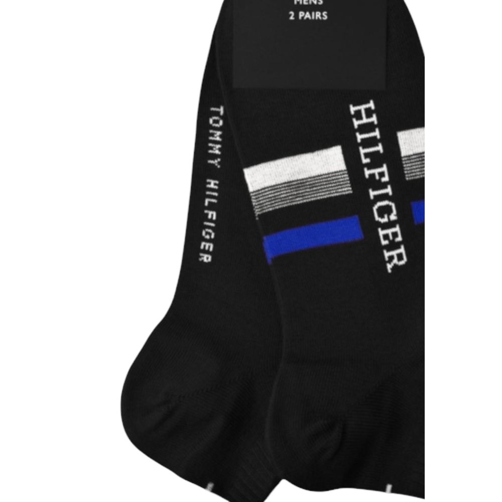 Tommy Hilfiger Black Cotton Sock