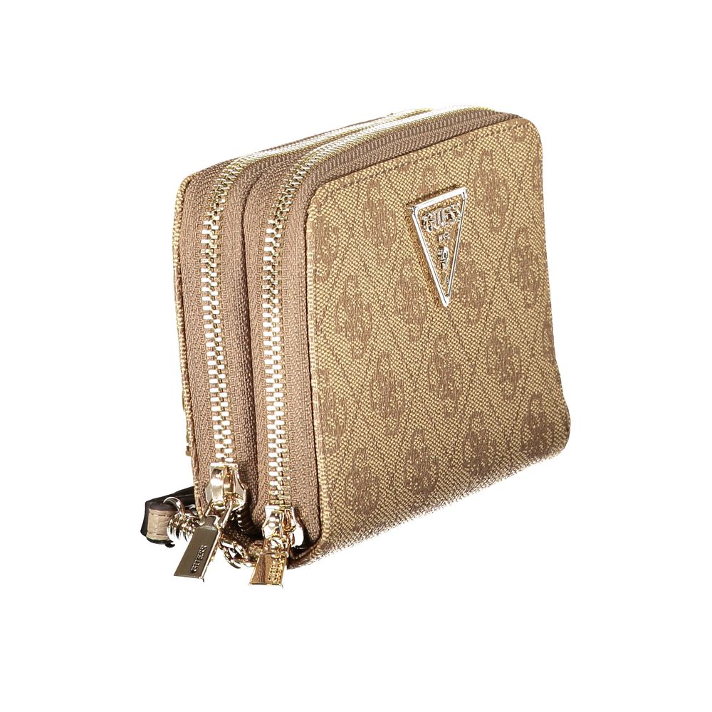 Guess Jeans Beige Polyethylene Women Wallet