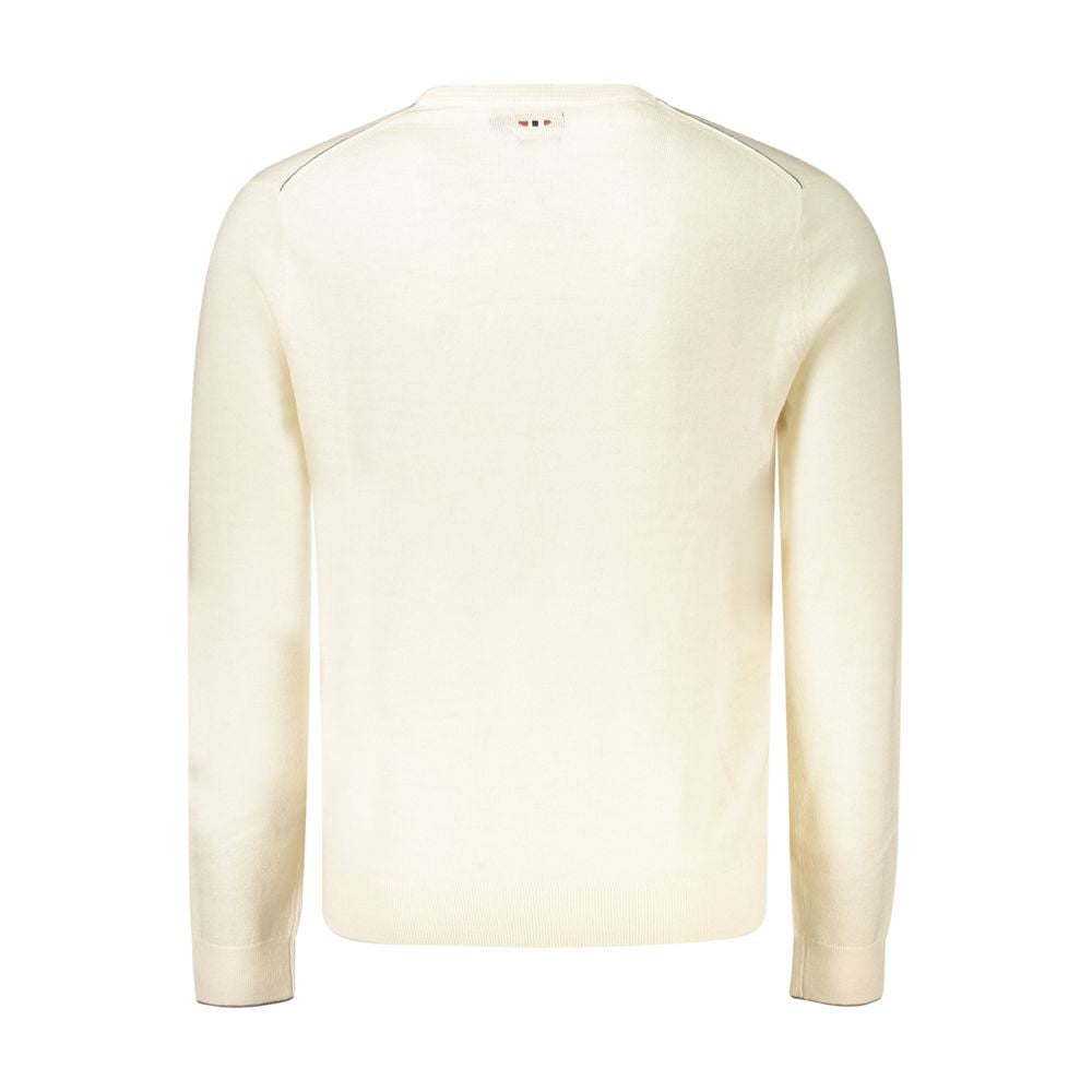 Napapijri White Wool Men Sweater