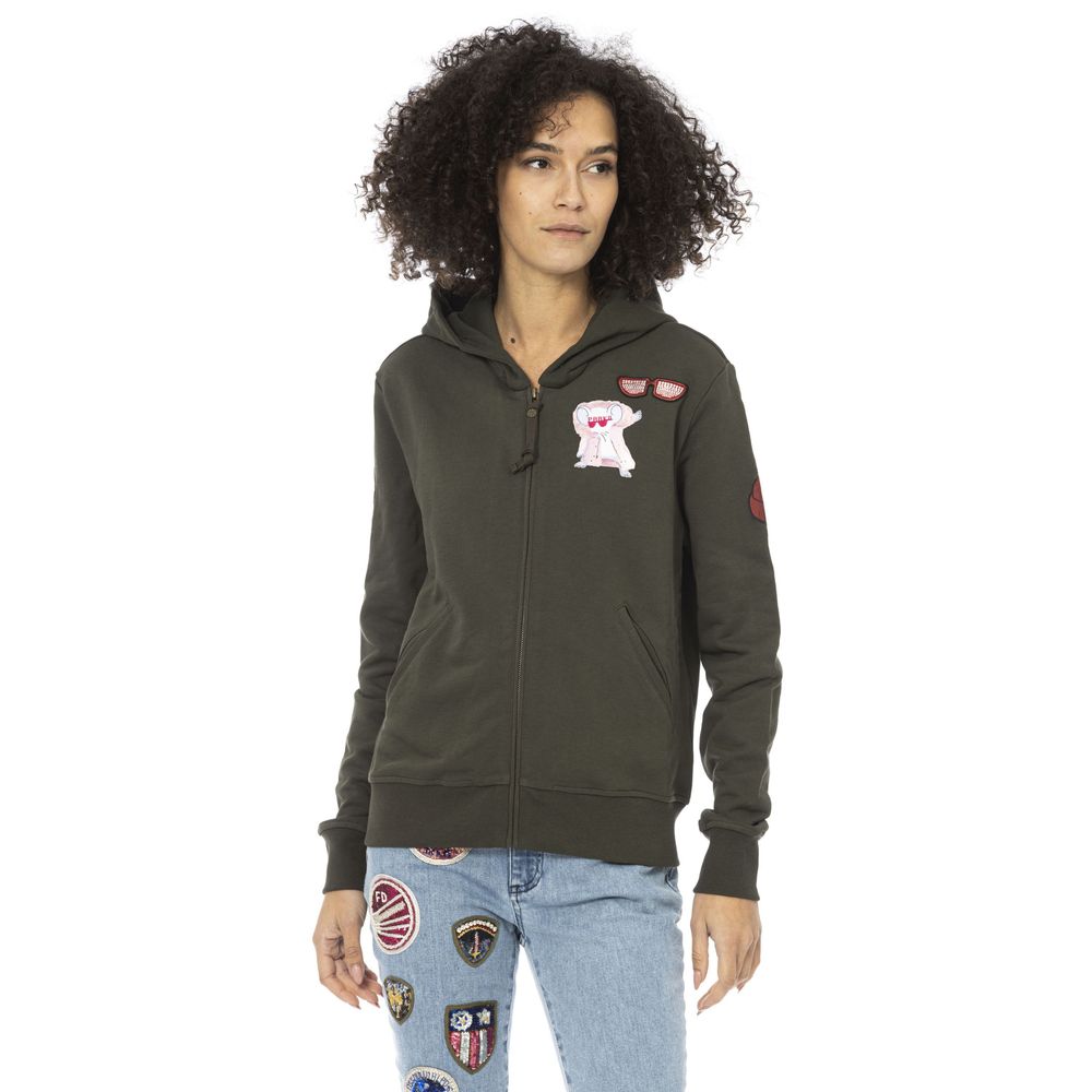 Mr&Mrs Italy Green Cotton Sweatshirt