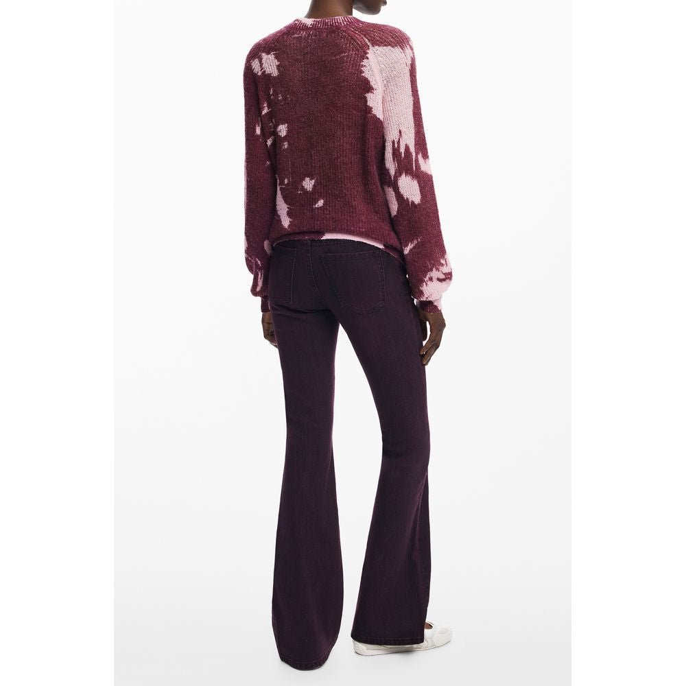 Desigual Pink Wool Women Sweater