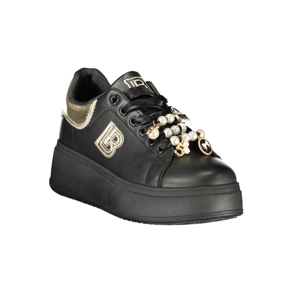 Laura Biagiotti Black Polyester Women Sneaker