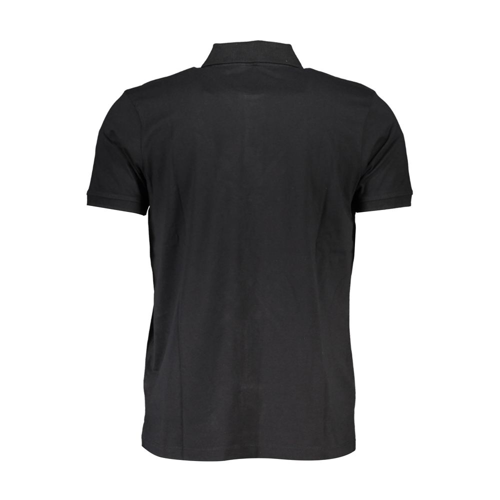 Gianmarco Venturi Black Cotton Polo Shirt