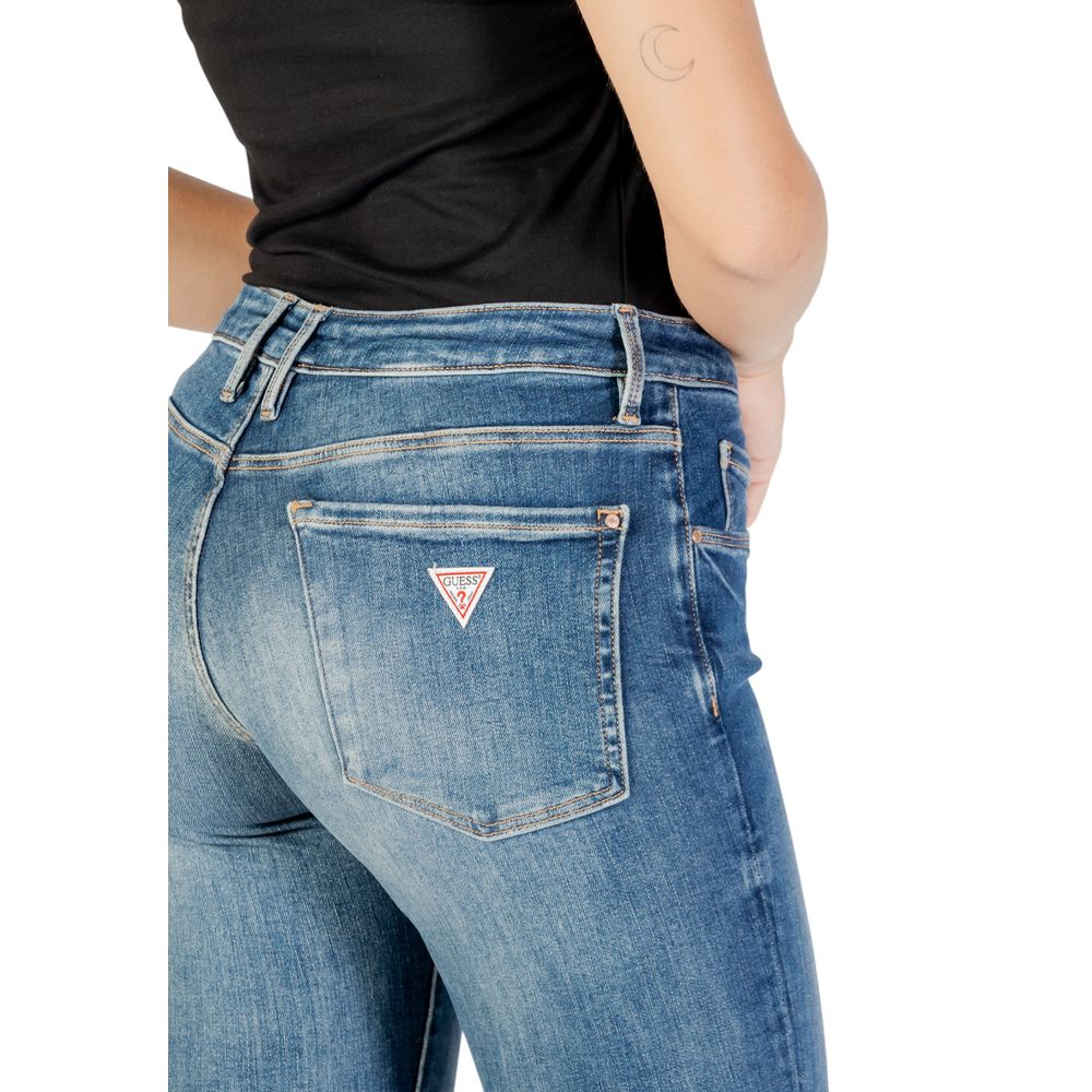 Modre bombažne oprijete kavbojke