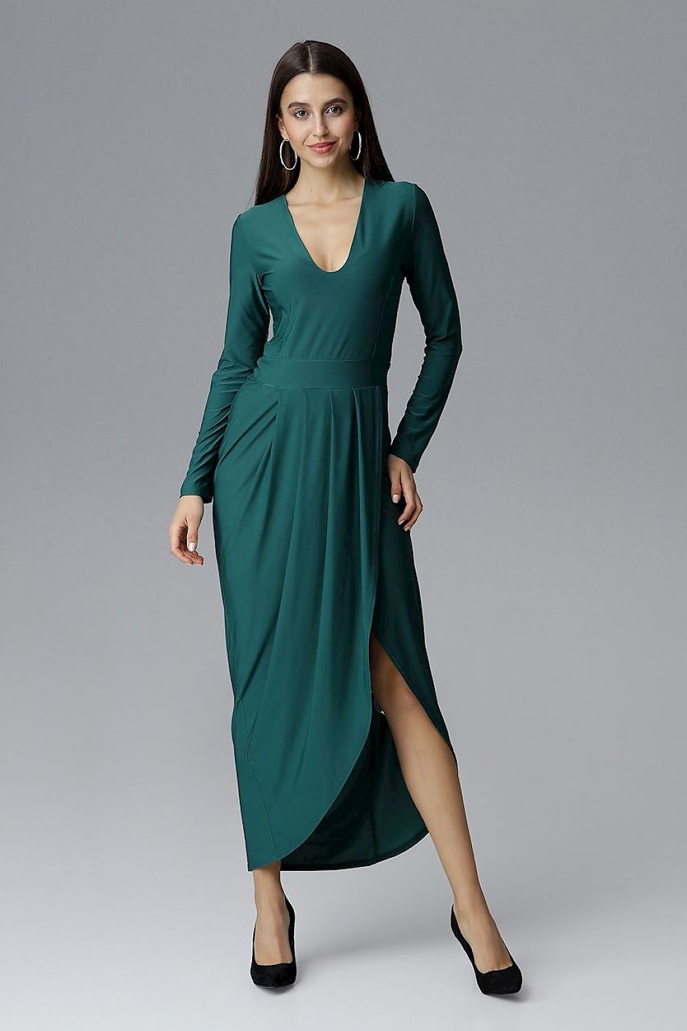 Dolga obleka model 126214 Figl