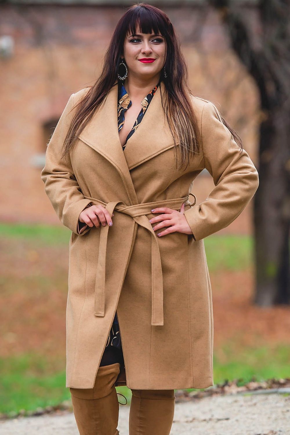 Plašč plus size model 173081 Karko