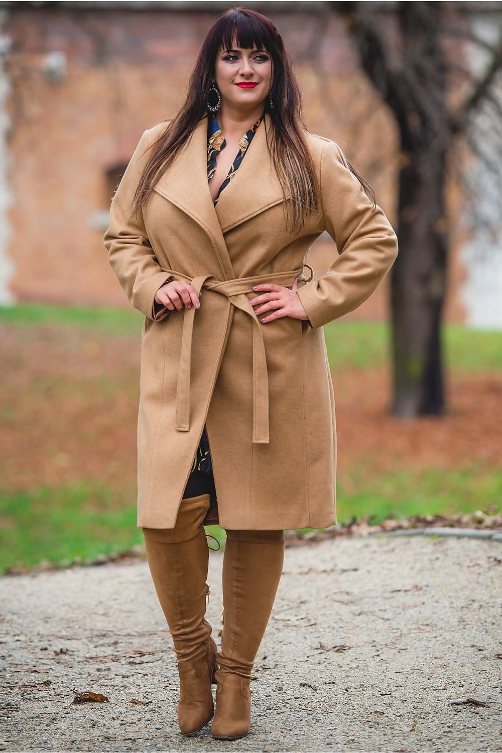 Plašč plus size model 173081 Karko