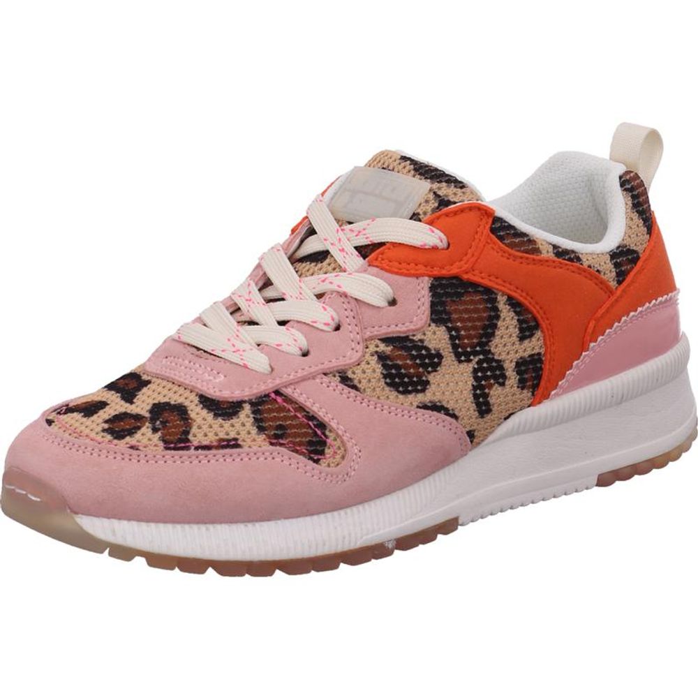 Večbarvni usnjeni nizki superge