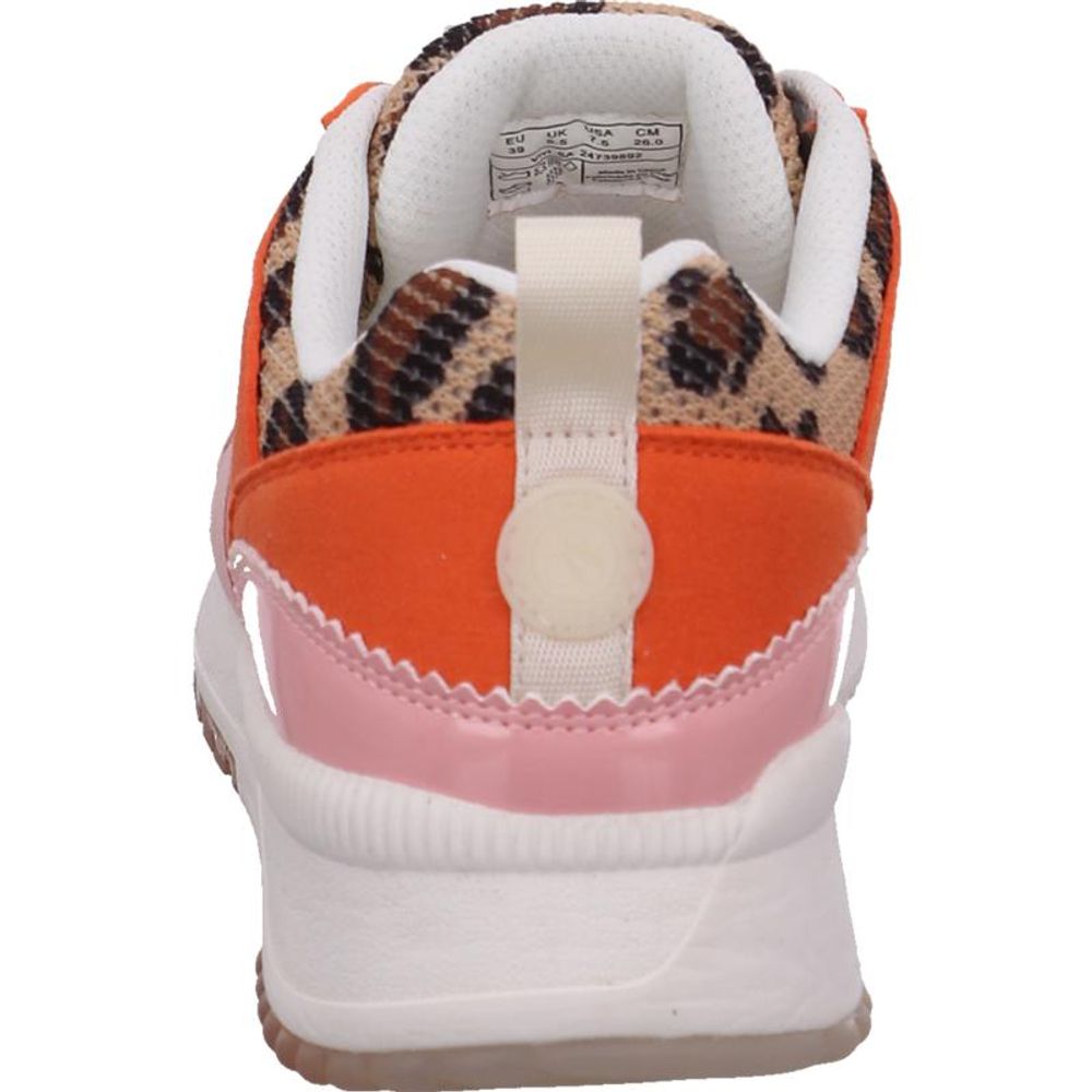 Večbarvni usnjeni nizki superge