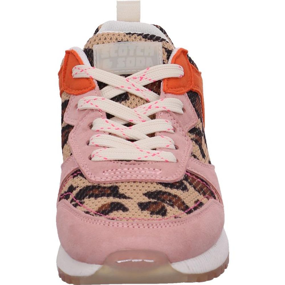 Večbarvni usnjeni nizki superge