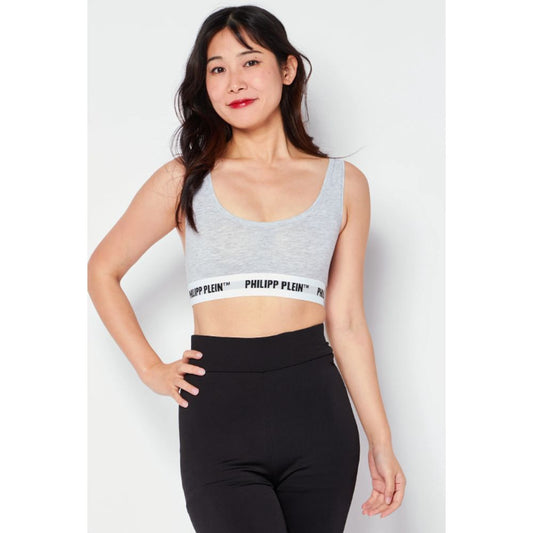 Sivi bombažni topovi brez rokavov