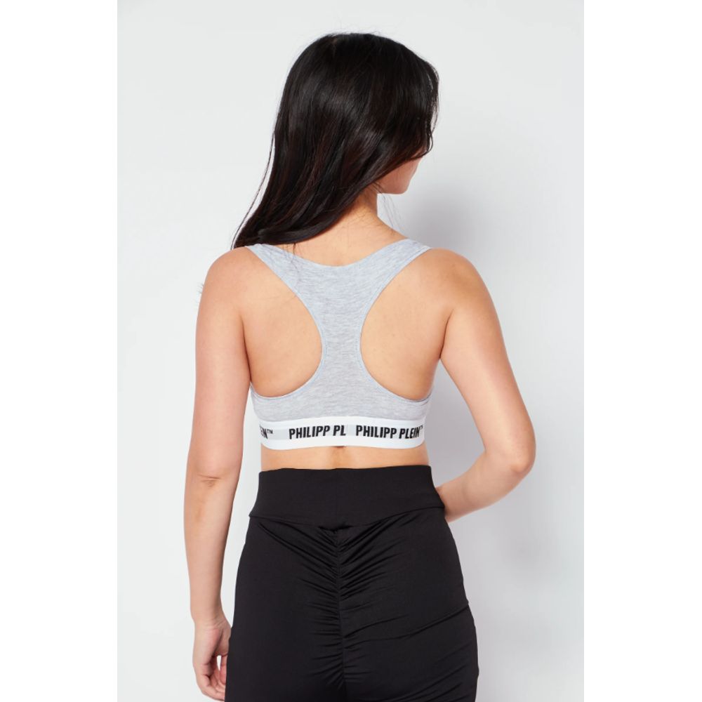 Sivi bombažni topovi brez rokavov