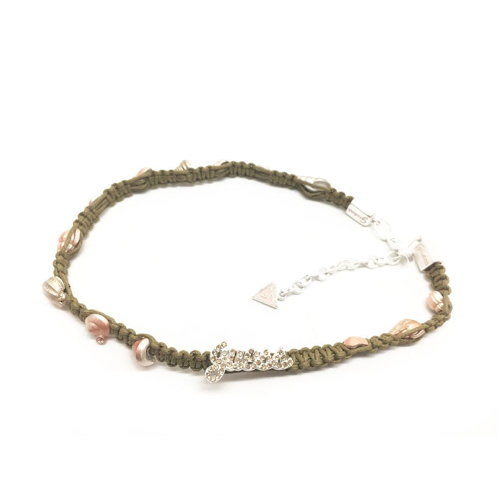 Zelena tekstilna ogrlica